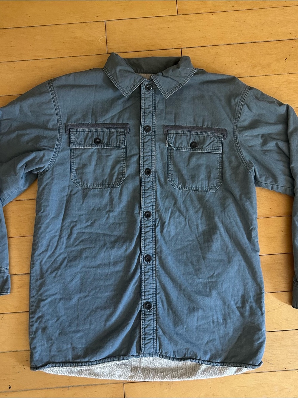 Levi's Slate Green Casual Button-Down Jacket